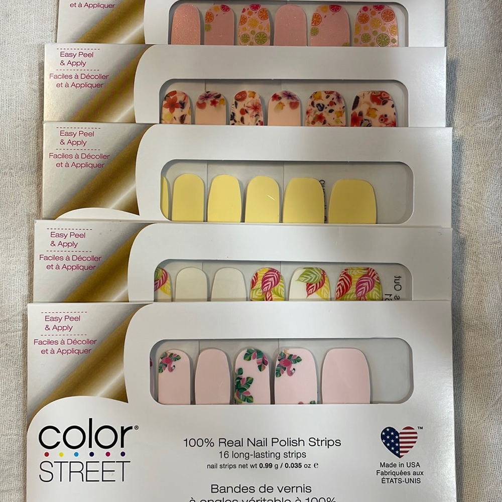 Retired! Color Street Nails! Spring & Floral $60 retail for 5 sets !